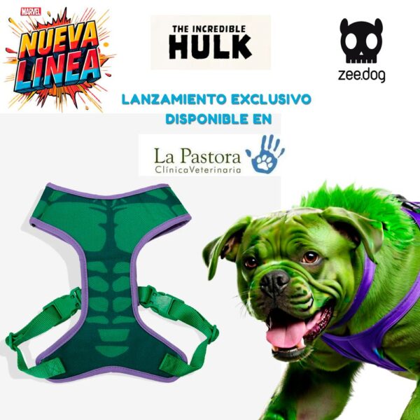 Arnés Ajustable Air Mesh (S, M, L) Hulk (Marvel) Zee.Dog - Edición Limitada