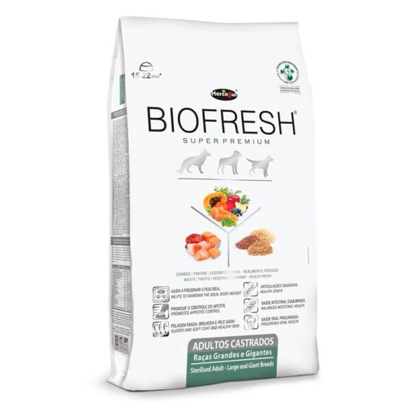 Biofresh Super Premium Perros Castrados Razas Grandes 15 Kg