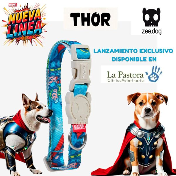 Collar para Perro (XS-L) – Línea Thor (Marvel) Zee.Dog – Edición Limitada