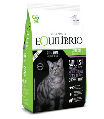 Equilibrio Gatos Adultos Esterilizados con Pollo