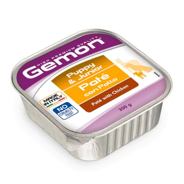 Gemon Alimento Húmedo para Perros Cachorros con Pollo Lata 300 gr.