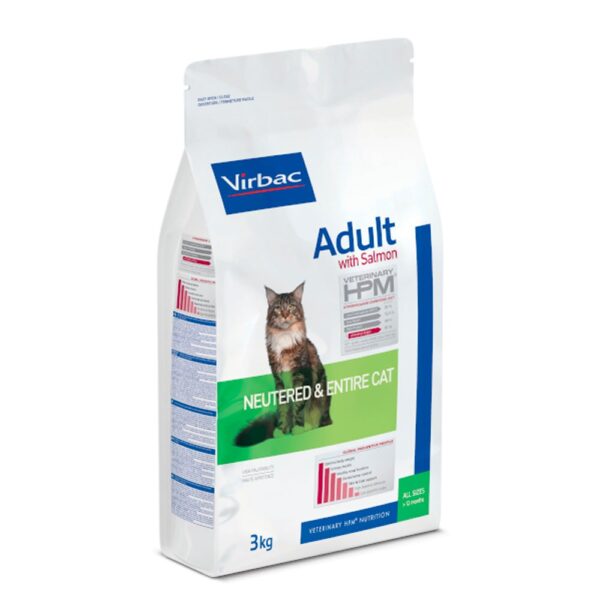 HPM Virbac Adulto Salmón para Gatos Enteros y Esterilizados 3 Kg