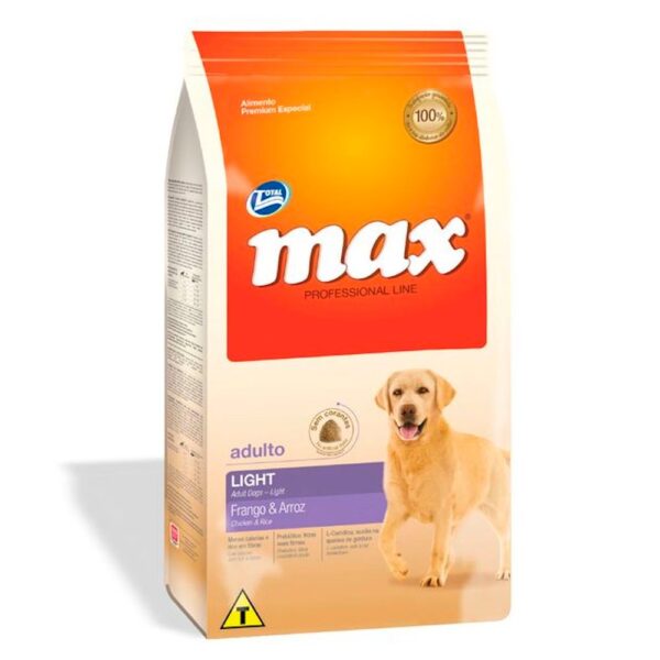 Max Light para Perros Adultos con Pollo y Arroz 15 Kg