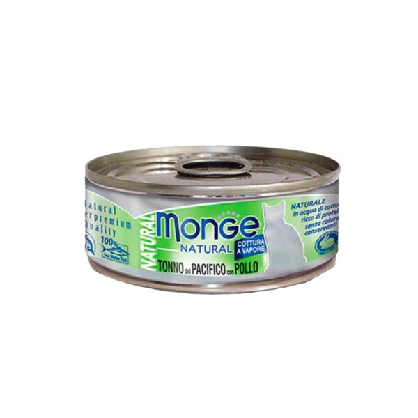 Monge Alimento Húmedo para Gatos - Atún y Pollo - 80 gr.