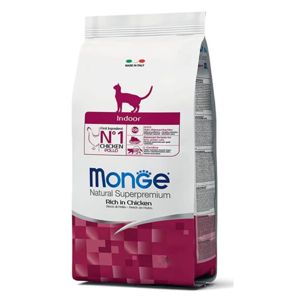 Monge Gatos Adultos Indoor con Pollo 1,5 Kg