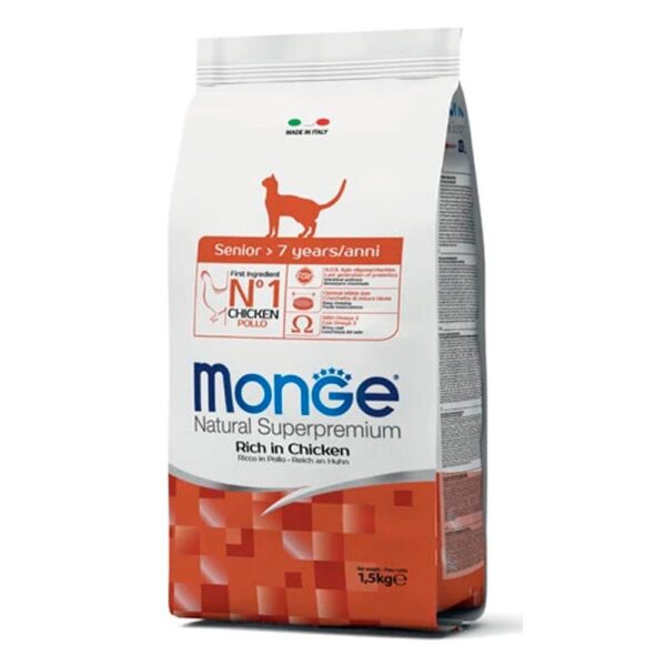 Monge Gatos Senior con Pollo 1,5 Kg