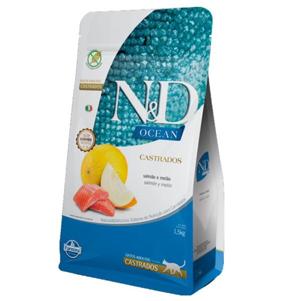 N&D Grain Free Ocean para Gatos Adultos Castrados 1,5 kg
