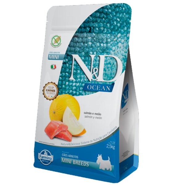 N&D Grain Free Ocean para Perros Adultos de Razas Mini/Pequeñas 2,5 kg