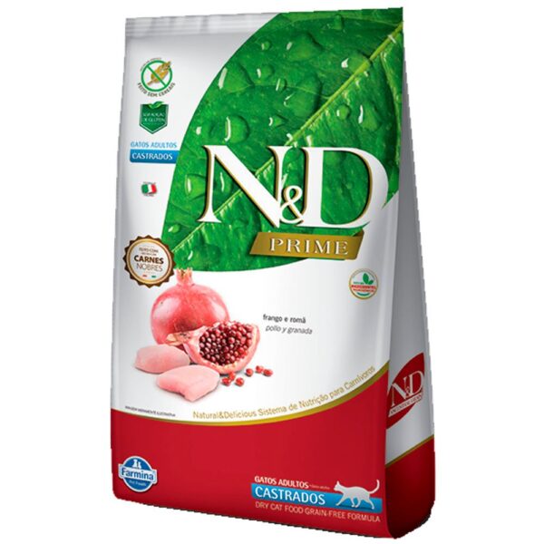 N&D Grain Free Prime para Gatos Adultos Castrados 7,5 kg