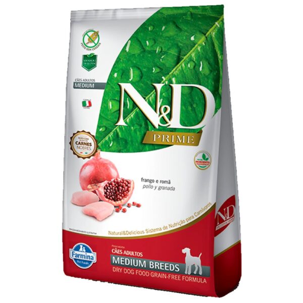 N&D Grain Free Prime para Perros Adultos de Razas Medianas 10 kg