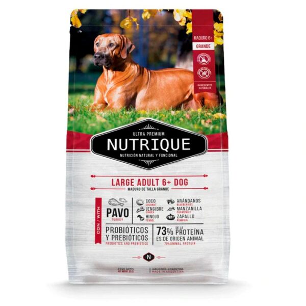 Nutrique Perros Senior (+6 Años) de Razas Grandes 15 Kg