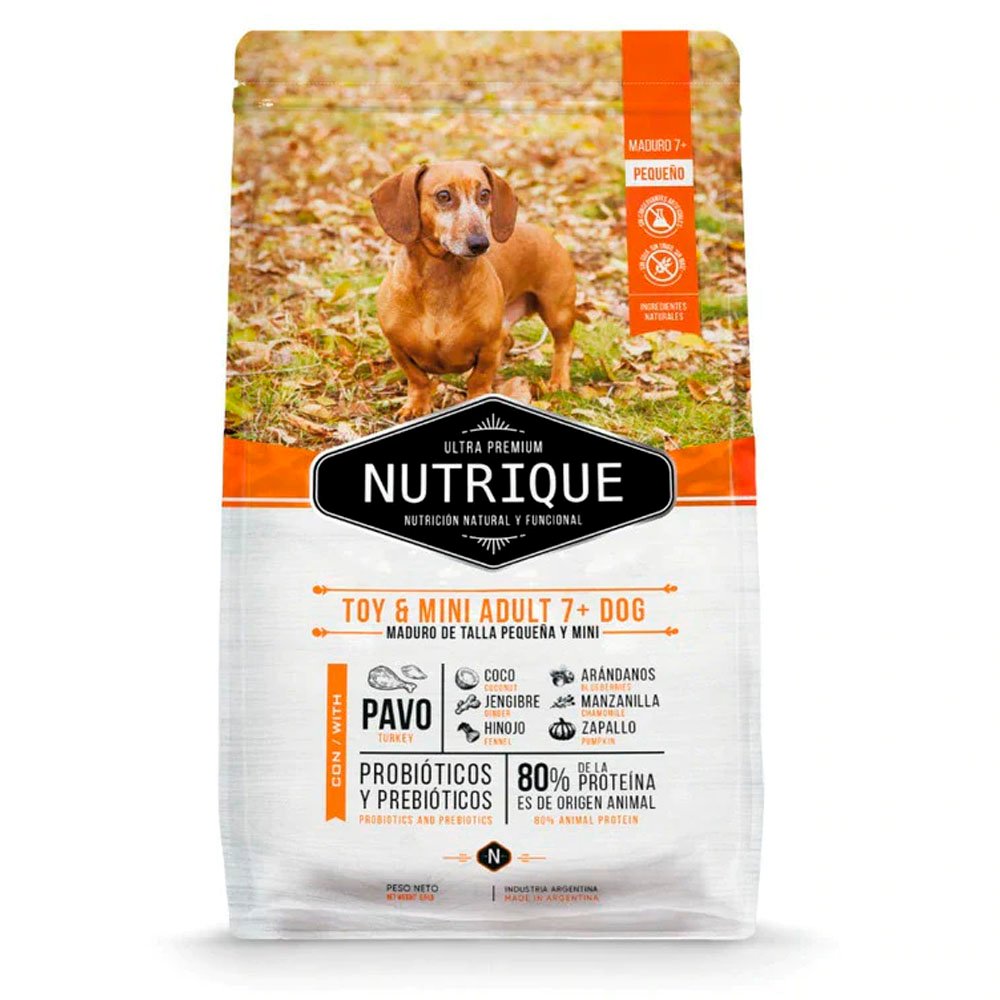 Nutrique-Perros-Senior-7-Anos-de-Raza-Pequena.jpg Nutrique Perros Senior (+7 Años) de Razas Pequeñas 3 Kg - Imagen 1