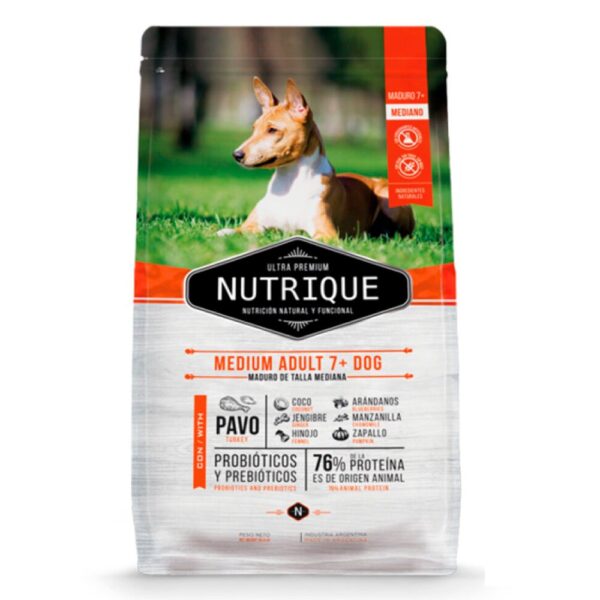 Nutrique Perros Senior (+7 Años) de Razas Medianas 12 Kg