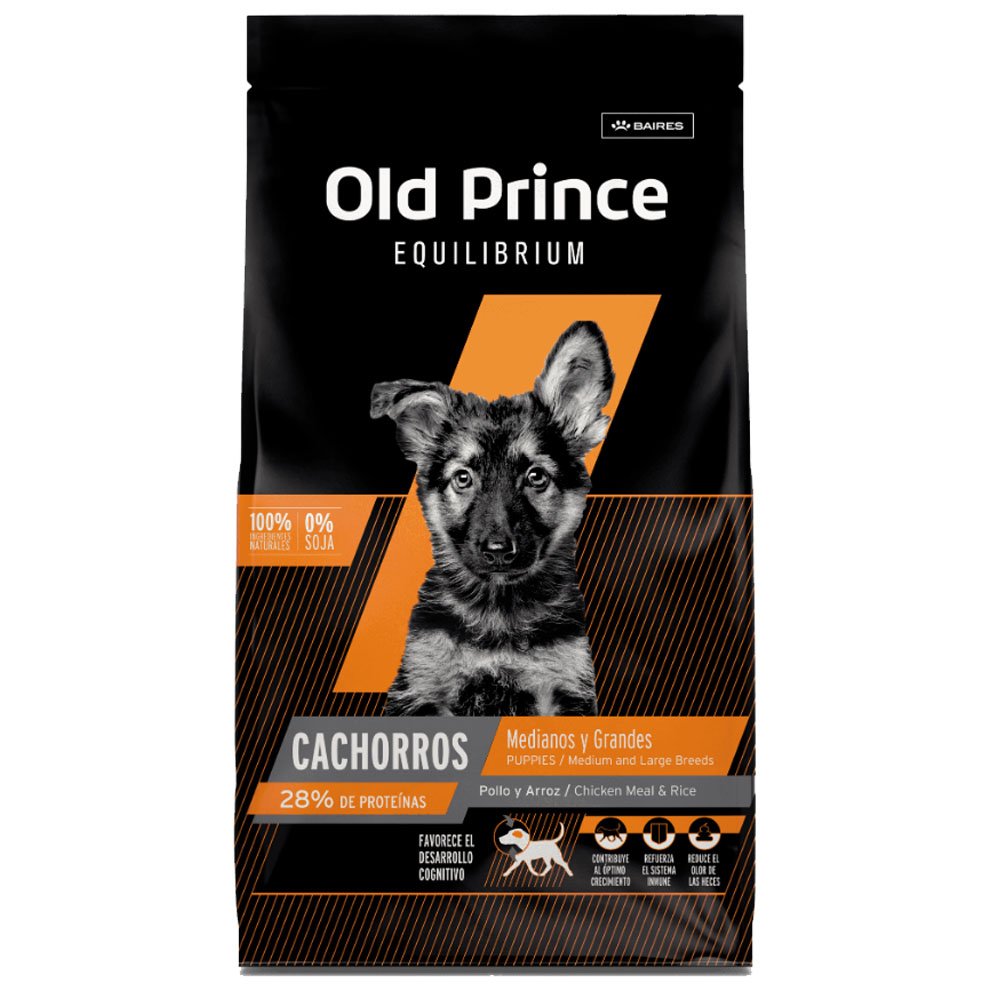 Old-Prince-Equilibrium-Cachorro-3-Kg.jpg Old Prince Equilibrium Cachorro (Raza Mediana y Grande) POLLO 7,5 Kg - Imagen 1