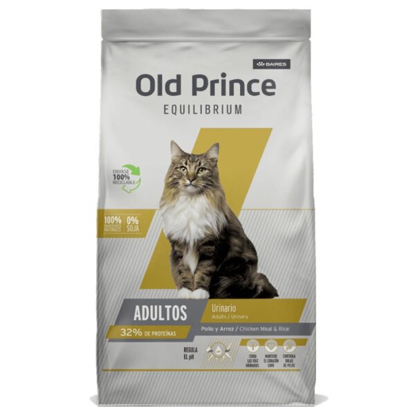 Old Prince Equilibrium Gato Adulto Urinary POLLO y ARROZ 3 Kg