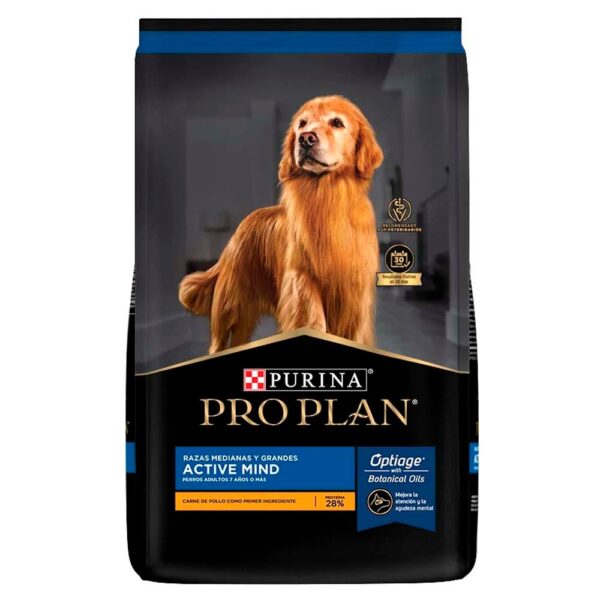 Pro Plan Active Mind Perros +7 años de Razas Medianas y Grandes 15 Kg