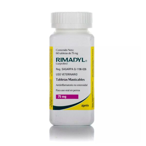 Rimadyl masticable 75 mg - Antiinflamatorio AINE para Perros
