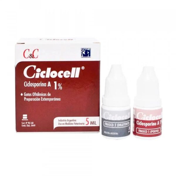 Ciclocell 1% Gotas Oftálmicas - Perros