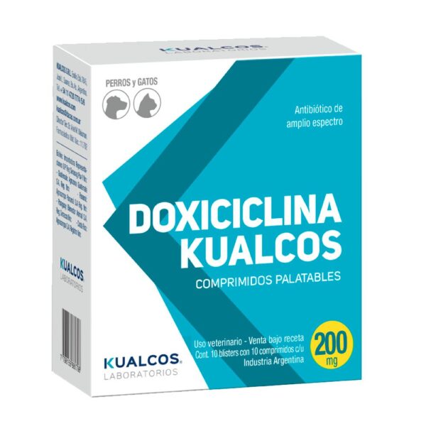 Doxiciclina Kualcos - Antibiótico para Perros y Gatos