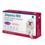 Pastilla Simparica Trio – Perros 2,5 a 5 Kg