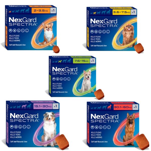 Pastillas Antipulgas Nexgard Spectra