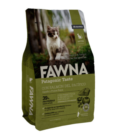 Fawna Gatitos con Salmón del Pacífico, Zapallo y Frutos Rojos