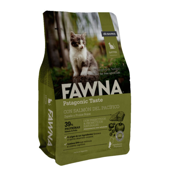 Fawna Gatitos con Salmón del Pacífico, Zapallo y Frutos Rojos