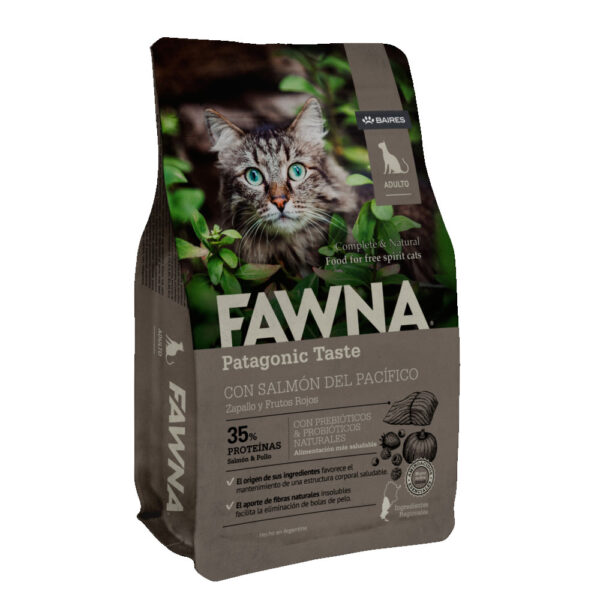 Fawna Gato Adulto con Salmón del Pacífico, Zapallo y Frutos Rojos