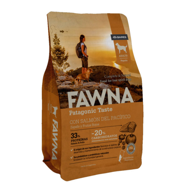 Fawna Perro Adulto Pequeño con Salmón del Pacífico, Zapallo y Frutos Rojos