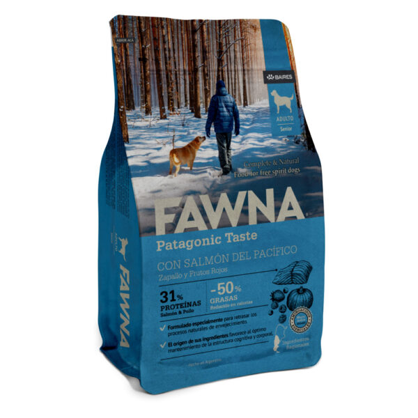 Fawna Perro Adulto Senior con Salmón del Pacífico, Zapallo y Frutos Rojos