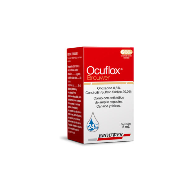 Ocuflox – Colirio Antibiótico para Perros, Gatos y Equinos